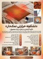 تشکچه نمک طبی حرارتی 60 وات / کمپرس گرم نمک / درمان درد موضعی / رنگ پوست پیازی/سنسور دار - تصویر 2